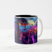 自分カスタムのモダンテンプレートに合わせてシンプルカスタマイズ ツートーンマグカップ (正面右)