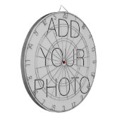 自分カスタムの写真または文字の追加 ダーツボード (正面左)