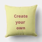 自分カスタムの家族を作るシックなモダンママかわいい クッション (裏面)