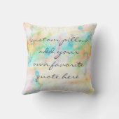 自分カスタムの引用文を追加した枕お気に入りの クッション (裏面)