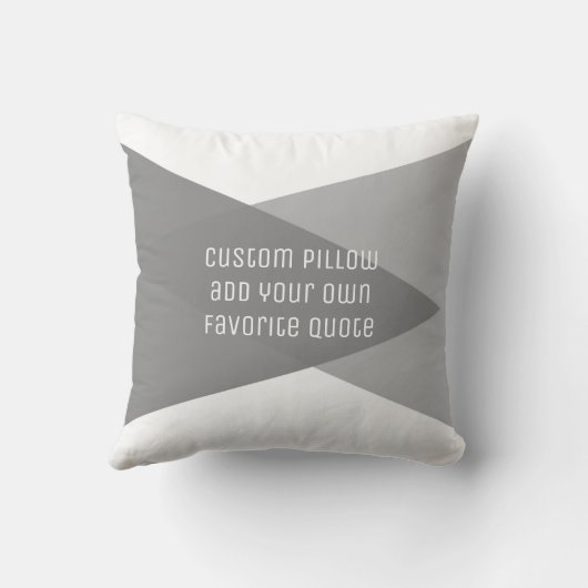 自分カスタムの引用文を追加するモダン枕 クッション (裏面)