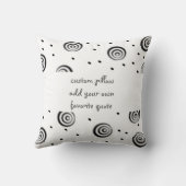 自分カスタムの引用文を追加するモダン枕 クッション (裏面)