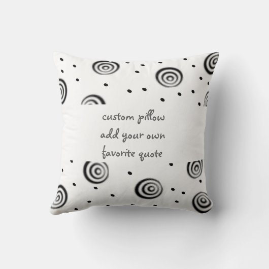 自分カスタムの引用文を追加するモダン枕 クッション (裏面)