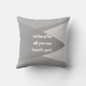 自分カスタムの引用文を追加するモダン枕 クッション (裏面)