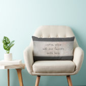 自分カスタムの引用文グレーを追加動揺してする ランバークッション (椅子)