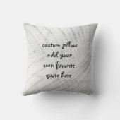 自分カスタムの引用文グレーデザインを追加する クッション (裏面)