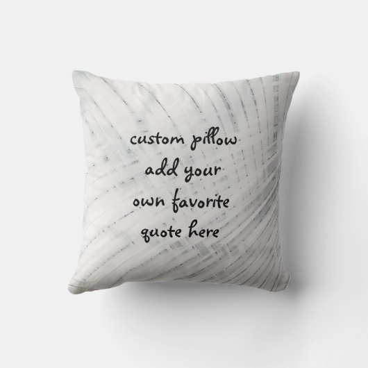 自分カスタムの引用文グレーデザインを追加する クッション (裏面)