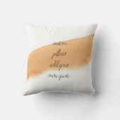 自分カスタムの引用文水彩デザインを追加する クッション (裏面)