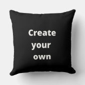 自分カスタムの黒母をモダン作エレガント成する クッション (裏面)