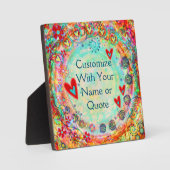 自分カラフルのカスタマイズインスピレーションがキュート フォトプラーク (正面)