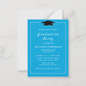 自分パーソナライズされたのデザイン卒業招待状 ノートカード (正面)