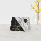 自分パーソナライズされたのデザイン誕生日カード（年別） カード (黄色い花)