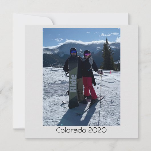 自分パーソナライズされたのフォトフラットカードの追加 (正面)