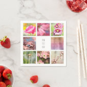 自分パーソナライズされたの写真のコラージュを作成 スタンダードカクテルナプキン (インサイチュ)