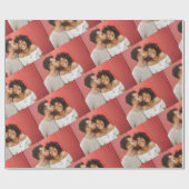 自分パーソナライズされたの写真をアップロードカスタムする ラッピングペーパー (フラット)