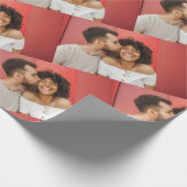 自分パーソナライズされたの写真をアップロードカスタムする ラッピングペーパー (角)