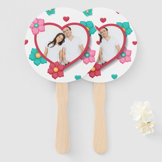 自分パーソナライズされたの写真を追加 |ハンドファン ハンドファン (正面&裏面)