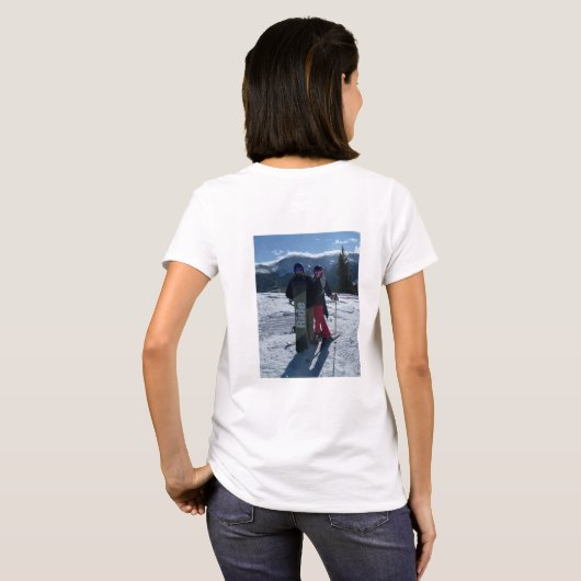 自分パーソナライズされたの写真Tシャツを追加する Tシャツ (裏面フル)