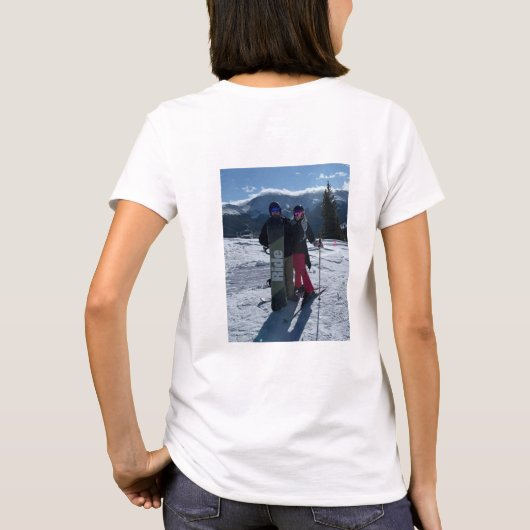 自分パーソナライズされたの写真Tシャツを追加する Tシャツ (裏面)