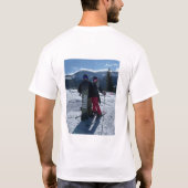 自分パーソナライズされたの写真Tシャツを追加する Tシャツ (裏面)