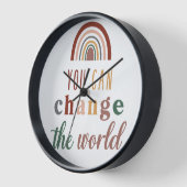 自分パーソナライズされたの意思カスタムで 壁時計 (傾斜)