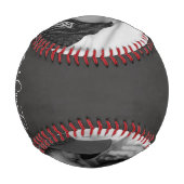 自分パーソナライズされたの文字形見 野球ボール (裏面)