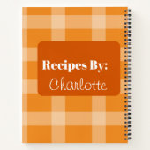 自分パーソナライズされたの秋調理師帳を作成 ノートブック (裏面)