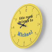 自分パーソナライズされたの色を選択 ラージ壁時計 (傾斜)