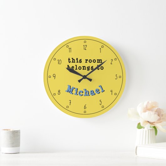 自分パーソナライズされたの色を選択 ラージ壁時計 (ホーム)