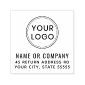 自分モダンのロゴのアドレカスタムスまたは文字を追加する セルフインキングスタンプ (デザイン)