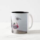 自分モダンの写真を作カスタム成 ツートーンマグカップ (正面右)