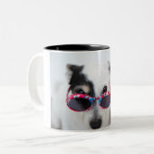 自分モダンの写真を作カスタム成 ツートーンマグカップ (正面左)