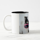 自分モダンの写真を作カスタム成 ツートーンマグカップ (左)