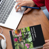 自分モダンの写真コラージュ黒を作成 ノートブック