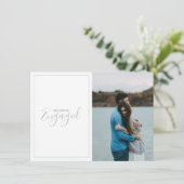 自分モダンの写真、婚約の発表 サンキューカード (スタンド正面)