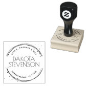 自分モダンの名前と差出人住所の作成 ラバースタンプ (押印)