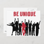 自分ユニークらしく感動的なる ポストカード (正面/裏面)