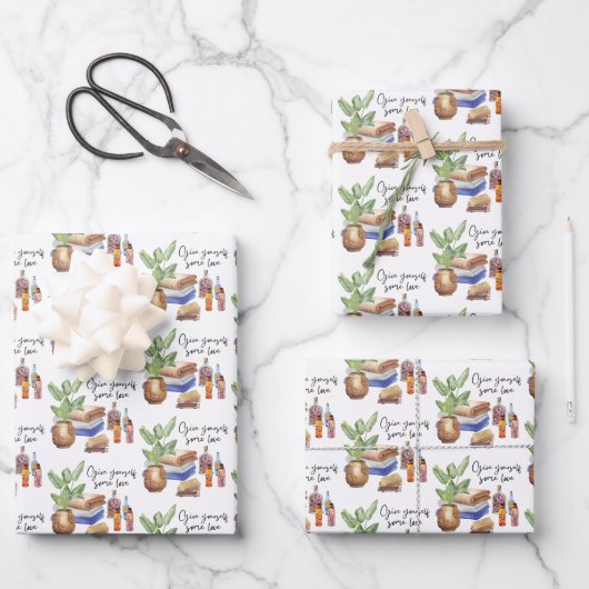 自分与えでラップ紙シート ラッピングペーパーシート (正面)