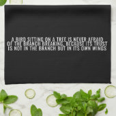 自分信じでキッチンタやる気を起こさせるオル キッチンタオル (折り畳み)