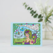 自分信じで書き込む_はがき ポストカード (スタンド正面)