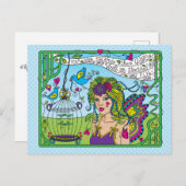 自分信じで書き込む_はがき ポストカード (正面/裏面)