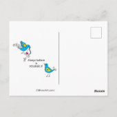 自分信じで書き込む_はがき ポストカード (裏面)