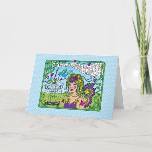 自分信じで_あいさつ文カード カード (正面)