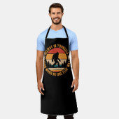 自分信じでBigfoot Black エプロン (着用した状態)