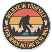 自分信じでBigfoot Black シール (正面)