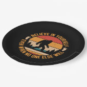 自分信じでBigfoot Black ペーパープレート (アングル)