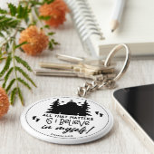 自分信じのビッグフット キーホルダー (側面)