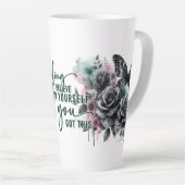 自分信じの中で言うこ得と カフェラテマグ (右アングル)