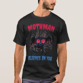 自分信じの中でmothmanかわいい暗号 tシャツ (正面)