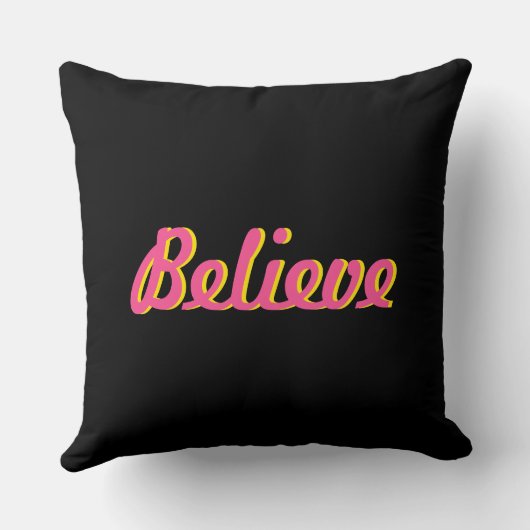 自分信じの枕の落書き クッション (裏面)